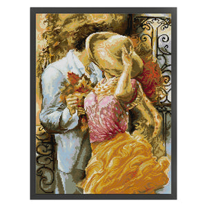 Joy Sunday Love In Autumn (41*55CM) 14CT 2 Stamped Cross Stitch