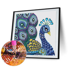 Load image into Gallery viewer, Peacock 40*40CM(Canvas) Partial Special Shaped Drill Diamond Painting
