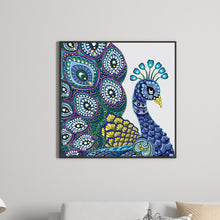 Load image into Gallery viewer, Peacock 40*40CM(Canvas) Partial Special Shaped Drill Diamond Painting
