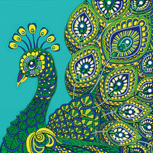 Load image into Gallery viewer, Peacock 40*40CM(Canvas) Partial Special Shaped Drill Diamond Painting
