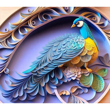 Load image into Gallery viewer, Embossed 3D Peacock 40*35CM(Canvas) Full Round Drill Diamond Painting
