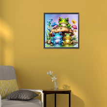 Load image into Gallery viewer, Three Little Frogs 30*30CM(Canvas) Full Round Drill Diamond Painting
