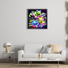 Load image into Gallery viewer, Three Little Frogs 30*30CM(Canvas) Full Round Drill Diamond Painting
