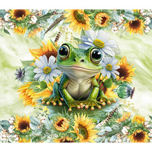 Load image into Gallery viewer, Sunflower Frog 40*35CM(Canvas) Full Round Drill Diamond Painting
