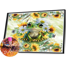 Load image into Gallery viewer, Sunflower Frog 40*35CM(Canvas) Full Round Drill Diamond Painting
