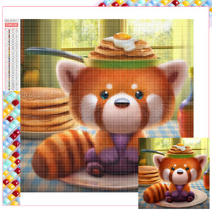 Fried Egg Fox 30*30CM(Picture) Full Square Drill Diamond Painting