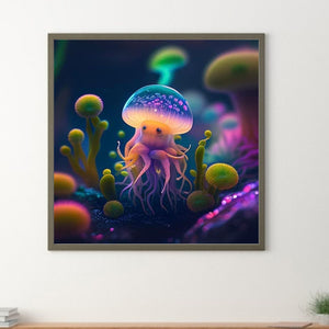 Jellyfish 30*30CM(Canvas) Full Round Drill Diamond Painting