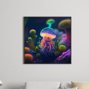 Jellyfish 30*30CM(Canvas) Full Round Drill Diamond Painting