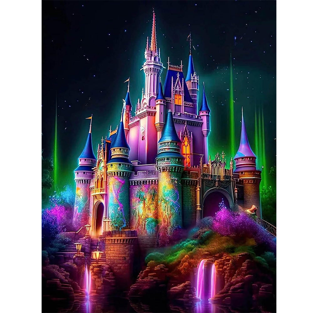 Castle 30*40CM(Canvas) Full Round Drill Diamond Painting