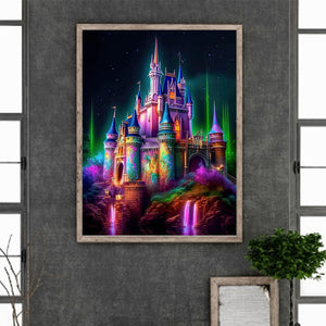 Castle 30*40CM(Canvas) Full Round Drill Diamond Painting