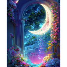 Load image into Gallery viewer, Dream Moon 40*50CM(Picture) Full Round Drill Diamond Painting
