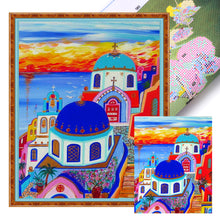 Load image into Gallery viewer, Santorini (40*50CM) 11CT 3 Stamped Cross Stitch
