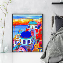 Load image into Gallery viewer, Santorini (40*50CM) 11CT 3 Stamped Cross Stitch
