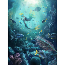 Load image into Gallery viewer, Underwater Mermaid (40*55CM) 11CT 3 Stamped Cross Stitch
