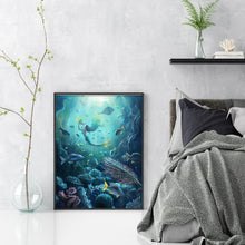 Load image into Gallery viewer, Underwater Mermaid (40*55CM) 11CT 3 Stamped Cross Stitch
