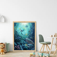 Load image into Gallery viewer, Underwater Mermaid (40*55CM) 11CT 3 Stamped Cross Stitch
