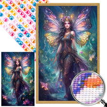Load image into Gallery viewer, Butterfly Girl 40*65CM(Picture) Full Round Drill Diamond Painting
