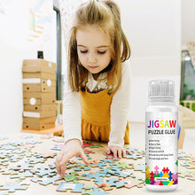 Load image into Gallery viewer, 120ml Jigsaw Puzzle Glue Permanent Hold with Sponge Head for Diamond Art Sealer
