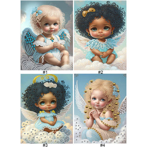 Little Angel 30*40CM(Canvas) Partial Special Shaped Drill Diamond Painting