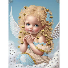 Load image into Gallery viewer, Little Angel 30*40CM(Canvas) Partial Special Shaped Drill Diamond Painting
