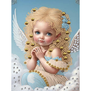 Little Angel 30*40CM(Canvas) Partial Special Shaped Drill Diamond Painting