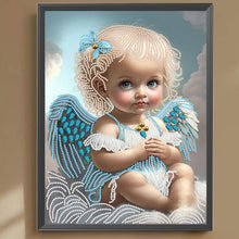 Load image into Gallery viewer, Little Angel 30*40CM(Canvas) Partial Special Shaped Drill Diamond Painting
