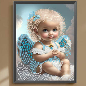 Little Angel 30*40CM(Canvas) Partial Special Shaped Drill Diamond Painting