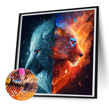 Load image into Gallery viewer, Tiger Yin And Yang Diagram 30*30CM(Canvas) Full Round Drill Diamond Painting
