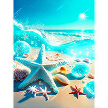 Load image into Gallery viewer, Dream Beach Starfish 30*40CM(Canvas) Full Round Drill Diamond Painting
