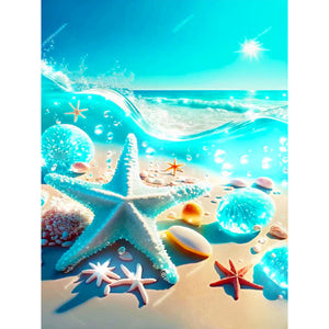 Dream Beach Starfish 30*40CM(Canvas) Full Round Drill Diamond Painting