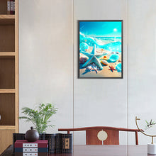 Load image into Gallery viewer, Dream Beach Starfish 30*40CM(Canvas) Full Round Drill Diamond Painting
