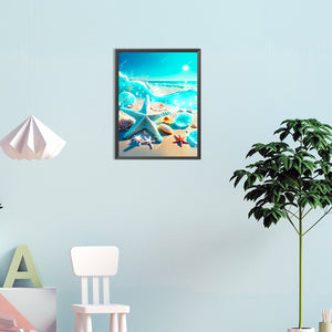 Dream Beach Starfish 30*40CM(Canvas) Full Round Drill Diamond Painting