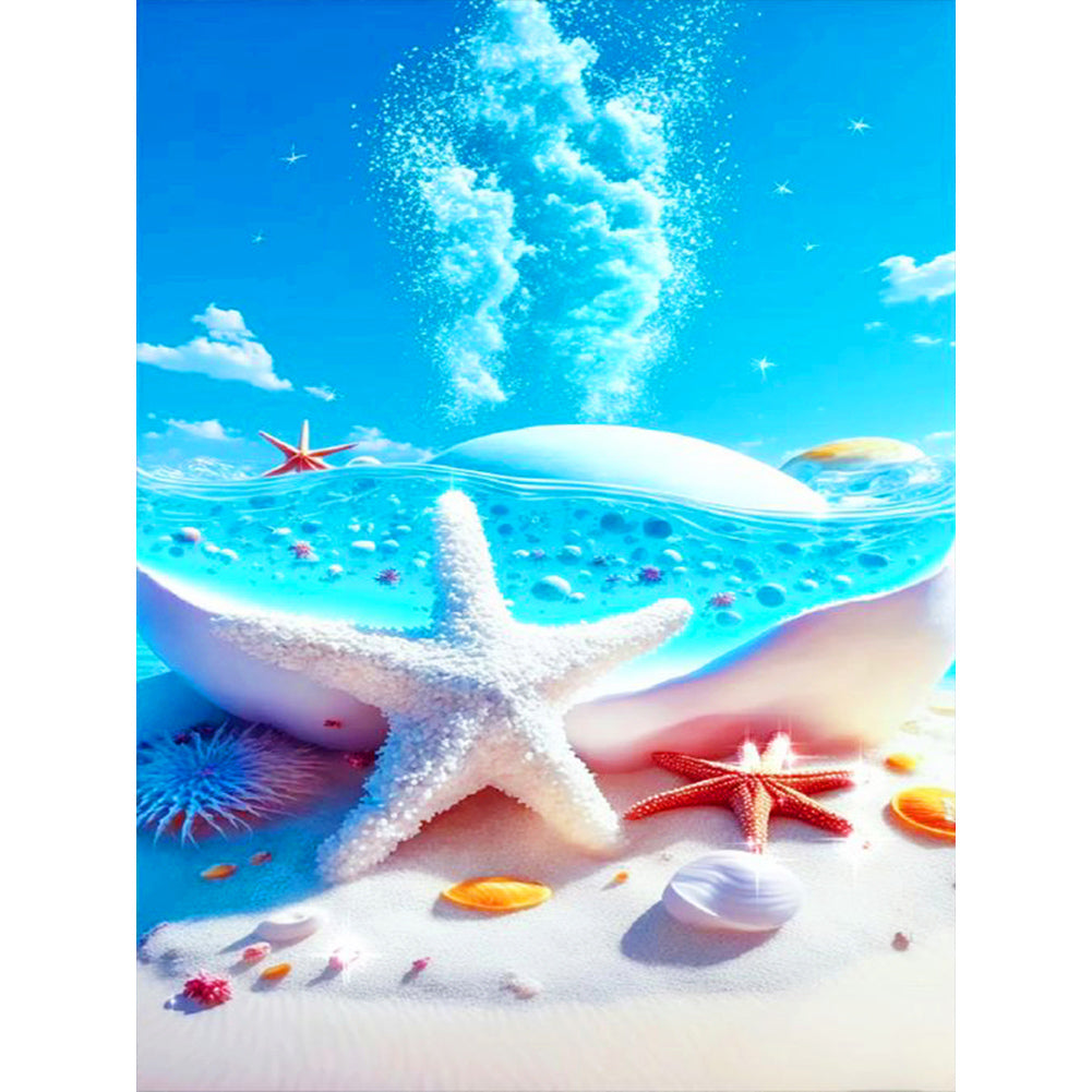 Dream Starfish Beach 30*40CM(Canvas) Full Round Drill Diamond Painting