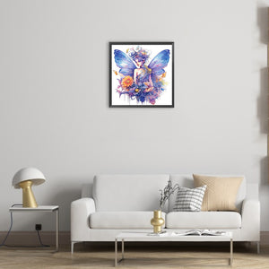 Butterfly Fairy 30*30CM(Canvas) Full Round Drill Diamond Painting