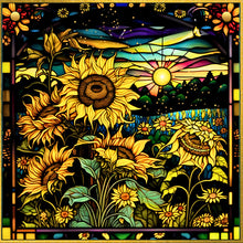 Load image into Gallery viewer, Autumn Sunflowers 50*50CM(Canvas) Full Round Drill Diamond Painting
