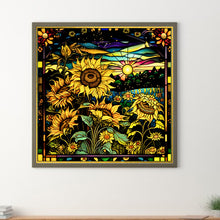 Load image into Gallery viewer, Autumn Sunflowers 50*50CM(Canvas) Full Round Drill Diamond Painting
