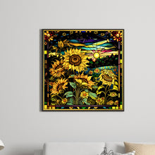 Load image into Gallery viewer, Autumn Sunflowers 50*50CM(Canvas) Full Round Drill Diamond Painting
