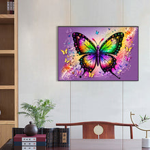 Load image into Gallery viewer, Colorful Butterfly 60*40CM(Picture) Full Round Drill Diamond Painting
