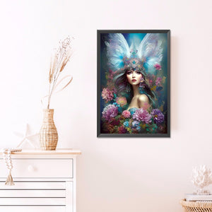 Winged Angel Girl 40*60CM(Picture) Full Round Drill Diamond Painting