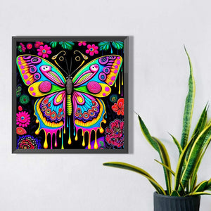 Butterfly 40*40CM(Picture) Full Round Drill Diamond Painting