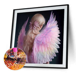 Angel Girl 40*40CM(Picture) Full Round Drill Diamond Painting