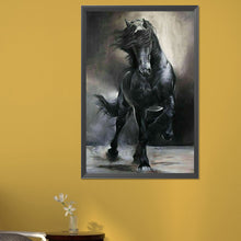 Load image into Gallery viewer, Black And White Galloping Horse 40*60CM(Picture) Full Square Drill Diamond Painting

