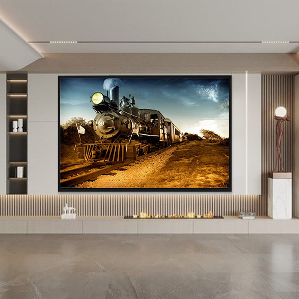 Large Mural Wall Art - Polar Express Fall Winter Steam Locomotive 150* –  everydayecrafts