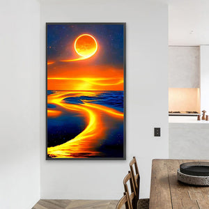 Sunset 40*70CM(Picture) Full Round Drill Diamond Painting