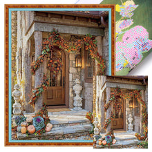 Load image into Gallery viewer, Front Gate (40*55CM) 11CT 3 Stamped Cross Stitch
