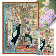 Load image into Gallery viewer, Bunny In Wonderland (50*70CM) 11CT 3 Stamped Cross Stitch
