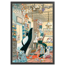 Load image into Gallery viewer, Bunny In Wonderland (50*70CM) 11CT 3 Stamped Cross Stitch
