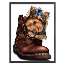 Load image into Gallery viewer, Boot Dog (40*53CM) 11CT 3 Stamped Cross Stitch

