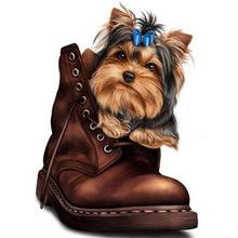 Load image into Gallery viewer, Boot Dog (40*53CM) 11CT 3 Stamped Cross Stitch
