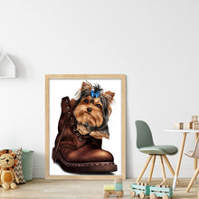 Load image into Gallery viewer, Boot Dog (40*53CM) 11CT 3 Stamped Cross Stitch
